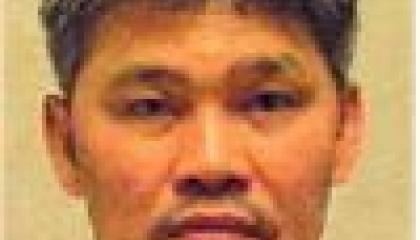 Male fugitive Bernard Quiambao