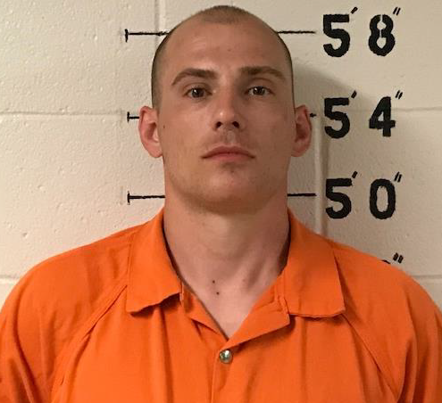 Full portrait of male fugitive Drew Alden Hankin